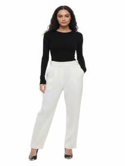 Forte Forte - White Straight Pleated Pant