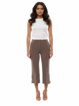Alberto Biani - Beige Slim Flat Front Pant (26)