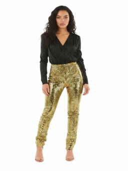 Philipp Plein - Gold Skinny Fit Pant (26)
