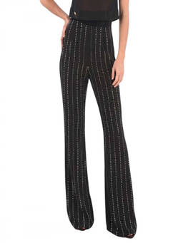Philipp Plein - Black Flared Pleated Pant (24)