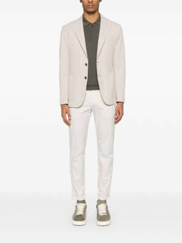 Fay - Light Grey Classic Capri Pant