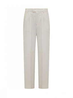 Armarium - White Relaxed Flat Front Pant