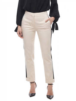 Stella McCartney - Off White Slim Flat Front Pant