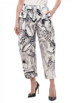Stella McCartney - Blackwhite Straight Pleated Pant (23)