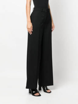 Lanvin - Black Wide Leg Wool Trouser