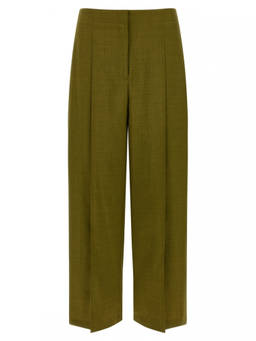Theory - Green Deep Pleat Pant