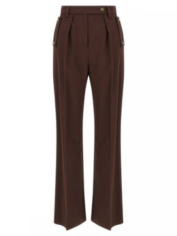 Elisabetta Franchi - Brown Palazzo Pant