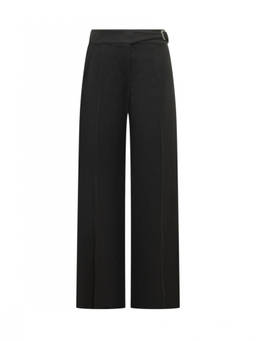 Sportmax - Black Relaxed Flat Front Pant (26)