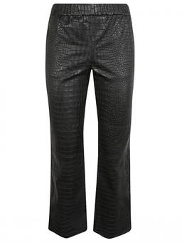 Enes - Black Leather Trouser