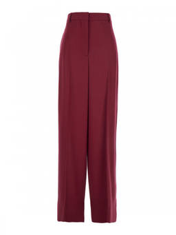 Stella McCartney - Red Relaxed Flat Front Pant