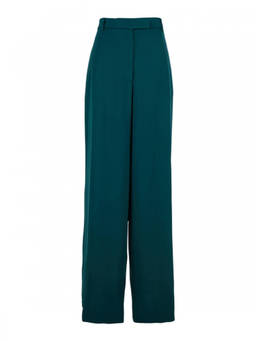 Dries Van Noten - Blue Relaxed Flat Front Pant