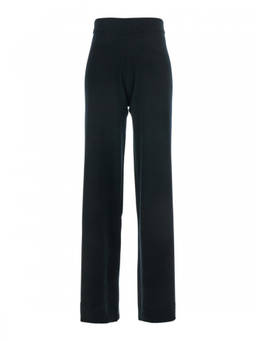 Allude - Black Straight Elasticated Pant (28)