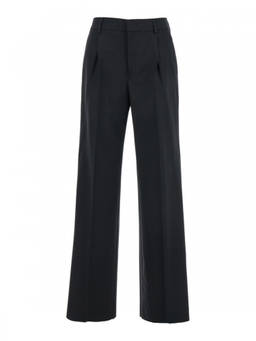 Pt Torino - Black Regular Pleated Pant