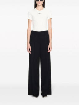 OFF-WHITE - Black Formal Over Wool Trouser