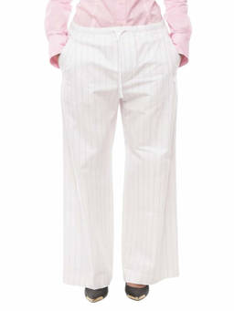 1989 STUDIO - White Straight Drawstring Pant