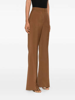 Fendi - Brown Wool Flared Trouser