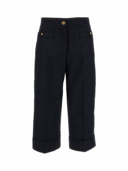 Thom Browne - Black Straight Flat Front Pant