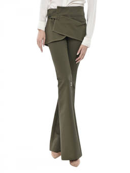 Courreges - Dark Green Slim Bootcut Pant