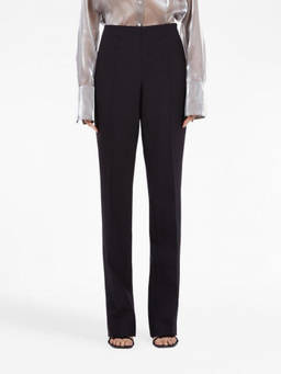 Ferragamo - Black Straight-Leg Wool Trouser (30)