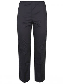 Liviana Conti - Black Cotton Blend Cropped Flared Trouser (24)