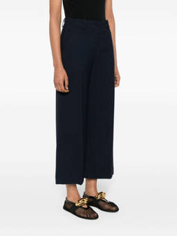 Erika Cavallini Semi-Couture - Blue Wide-Leg Trouser