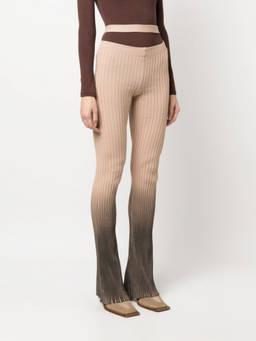 Andreadamo - Brown Brown Printed Cut-Out Trouser