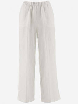 Aspesi - White White Wide Leg Pant (26)
