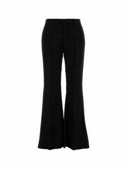 Balenciaga - Black Viscose Flared Pant