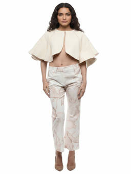 True Royal - Pink Straight Printed Pant