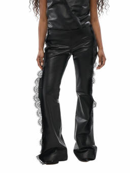 OFF-WHITE - Black Flared Flat Front Pant