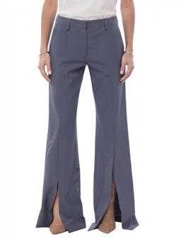 OFF-WHITE - Blue Flared Flat Front Pant (26)