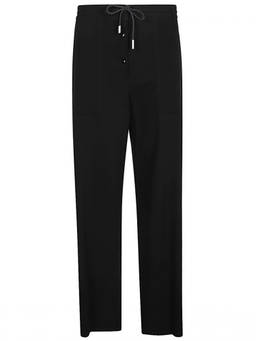 The Row - Black Drawstring Wool Trouser