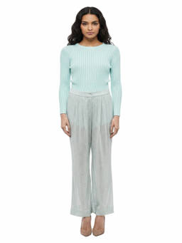 Rotate Birger Christensen - Green Straight Pleated Pant (26)