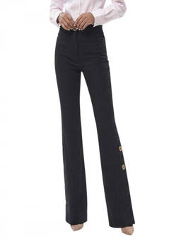 Patou - Black Bootcut Flat Front Pant (26)