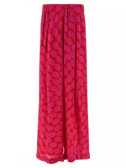 Dries Van Noten - Fuchsia Loose Pleated Pant (26)