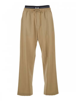 MSGM - Beige Wool Pant (28)