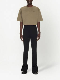 OFF-WHITE - Black Wool Skinny Trouser
