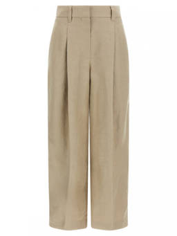 Brunello Cucinelli - Beige Linen Trouser