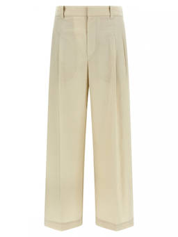 Brunello Cucinelli - Off White Cotton Trouser