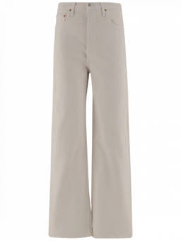 RE DONE - Beige Stretch Cotton Pant