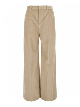 Brunello Cucinelli - Beige Regular Flat Front Pant