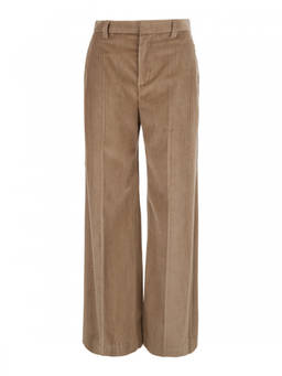Brunello Cucinelli - Brown Straight Flat Front Pant