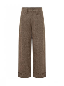 Brunello Cucinelli - Brown Tailored Flat Front Pant