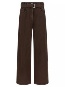 Brunello Cucinelli - Brown Regular Flat Front Pant