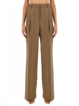 Dries Van Noten - Brown Loose Pleated Pant (26)