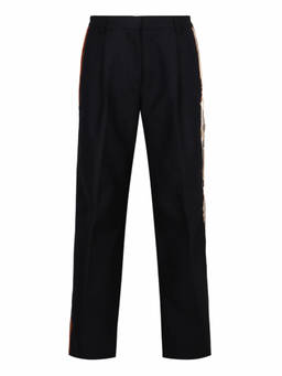 Dries Van Noten - Black Straight Flat Front Pant (24)