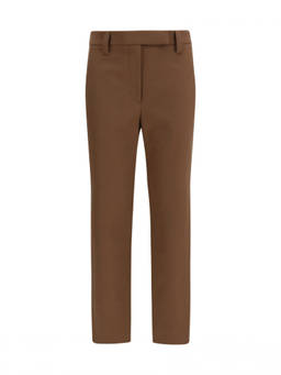 Brunello Cucinelli - Brown Slim Flat Front Pant