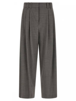 Brunello Cucinelli - Grey Relaxed Pleated Pant (28)