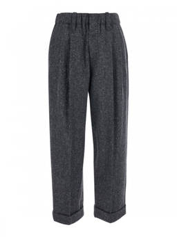 Brunello Cucinelli - Grey Regular Pleated Pant