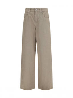 Brunello Cucinelli - Beige Straight Flat Front Pant